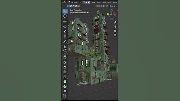 Procedural Building Generator New Add-on For Blender 2023 #blendertutorial  #shorts