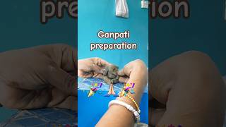 ganesh murti making at home ganpati preparation #youtubeshorts #vlog #song #shorts #aarti #vinayak