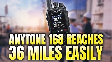 Anytone 168 Reaches 36 Miles on DMR | Ham Radio Power Test | Deerslayer7474 KK7MCI Review