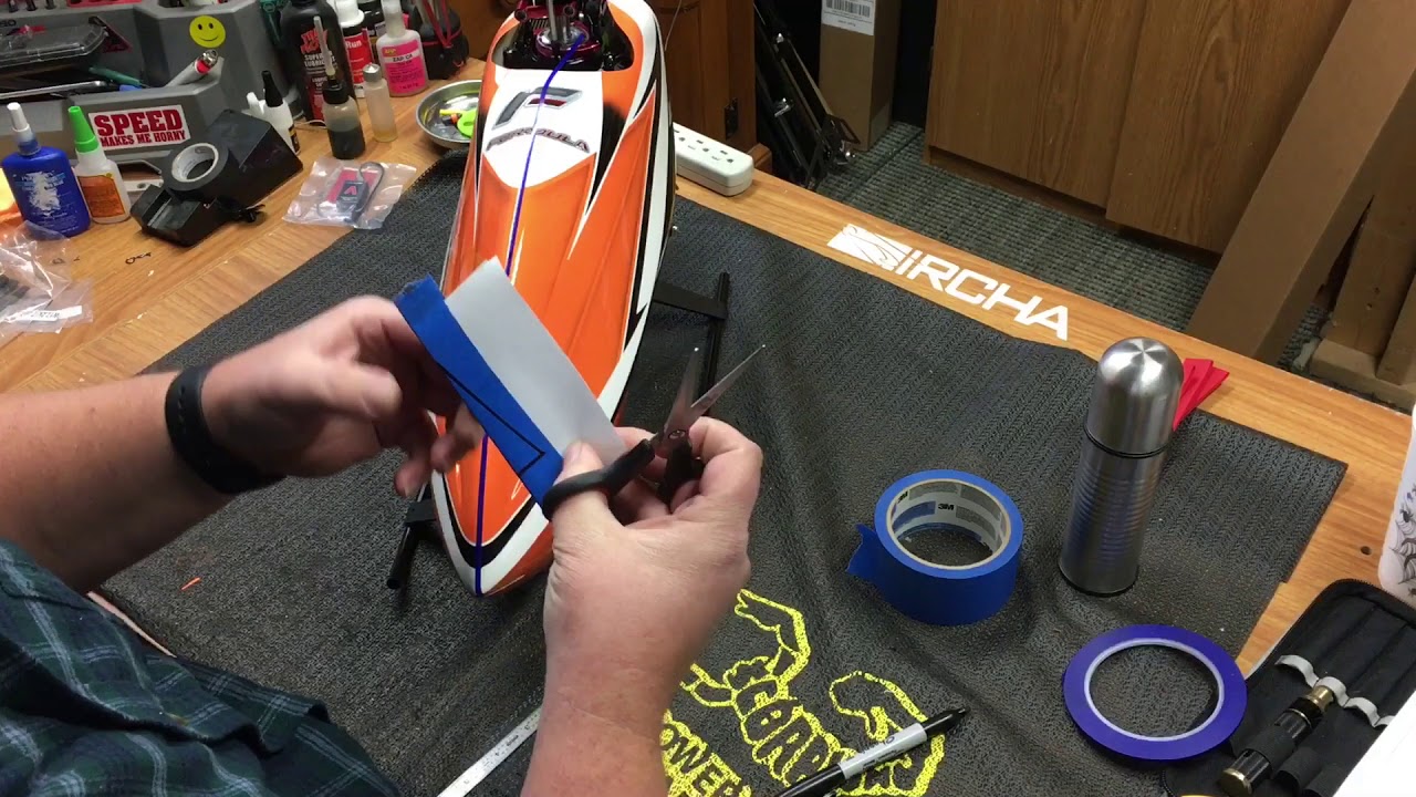 RC helicopter canopy cutting tips YouTube