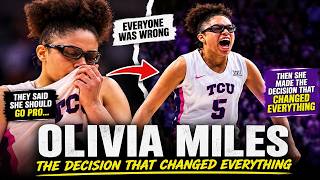 Everyone Thought Olivia Miles Was Going Pro... Then She Made The Decision That Changed Everything
