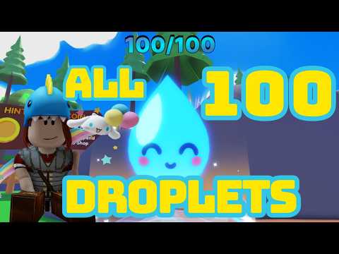 ALL 100 Droplet Locations  || Cook a recipe ||  Blasago Plays ♡