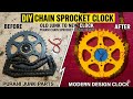 Waste se Amazing Chain Sprocket Clock 😱 | Old Bike Parts DIY