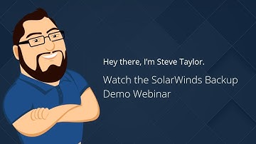 SolarWinds Backup Demo