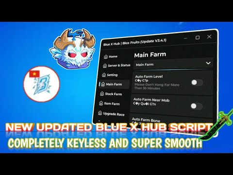 🔥 NEW BLUEX HUB SCRIPT SHOWCASE | AUTO FARM, AUTO RAID, AUTO MASTERY ...