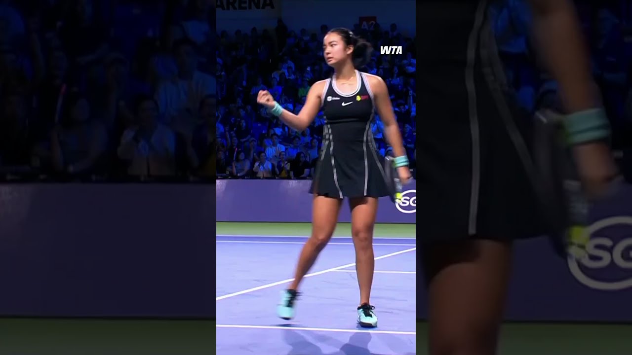 Have some of THAT 💥 #WTA #SgTennisOpen #AlexEala