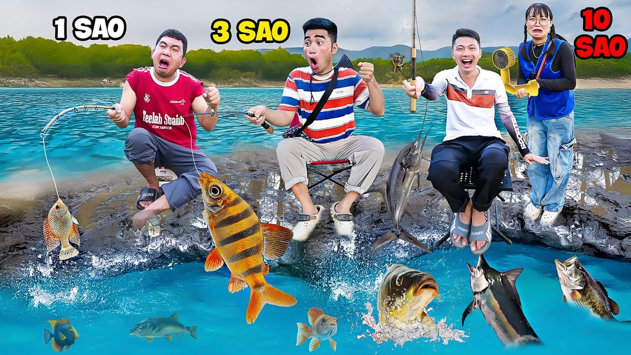 Hà Sam Thử Thách Câu Cá Theo Số Sao Từ 1 Đến 10 Sao - Ai Câu Cá Giỏi Nhất ?