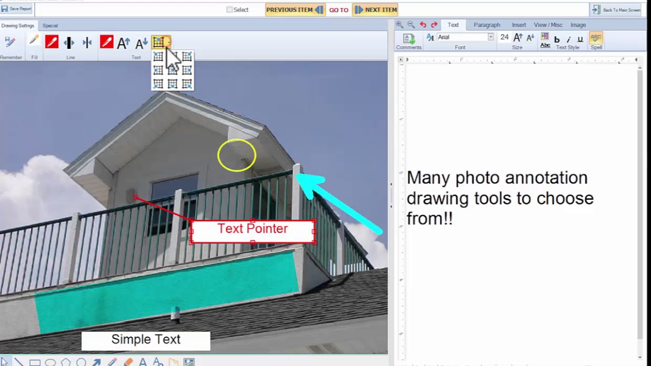 FastPhotoReport Annotations for Photo Report