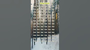 Can you find 6411? #puzzle #brainteaser #numberchallenge #shorts