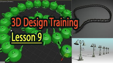 BÀI 9, SPACING TOOL (FULL), CÔNG CỤ Học 3D COPY VẬT THỂ THEO ĐƯỜNG DẪN, Khóa 3Dsmax online