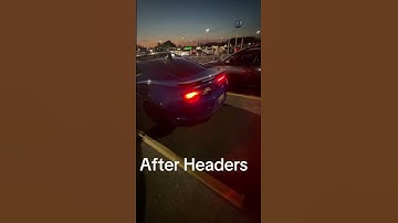 6th Gen Camaro Before And After Catless Long Tube Headers