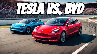 Tesla Model 3 vs. BYD Seal – Electric Drag Race Showdown!
