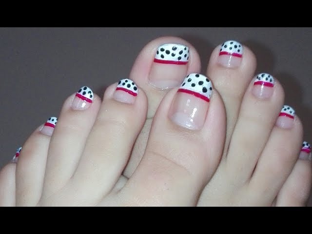 Full Wrap Nail Polish Stickers Polka Dot Design Self - Temu Philippines