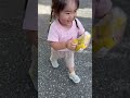 Her reaction to a banana 🍌 #shorts