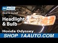 How to Replace Headlight 1999-2004 Honda Odyssey