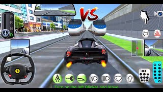 3D Driving class #8- Car Vs Bullet train - Bast Train Games! Android gameplay!  Billion Games screenshot 2