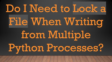 Do I Need to Lock a File When Writing from Multiple Python Processes?