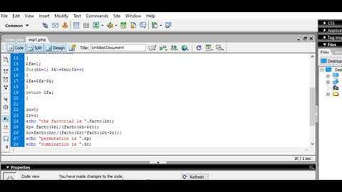 Program to find the permutation and combination in  PHP