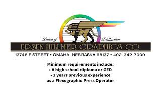 Flexo Press Operator - Epsen Hillmer Graphics