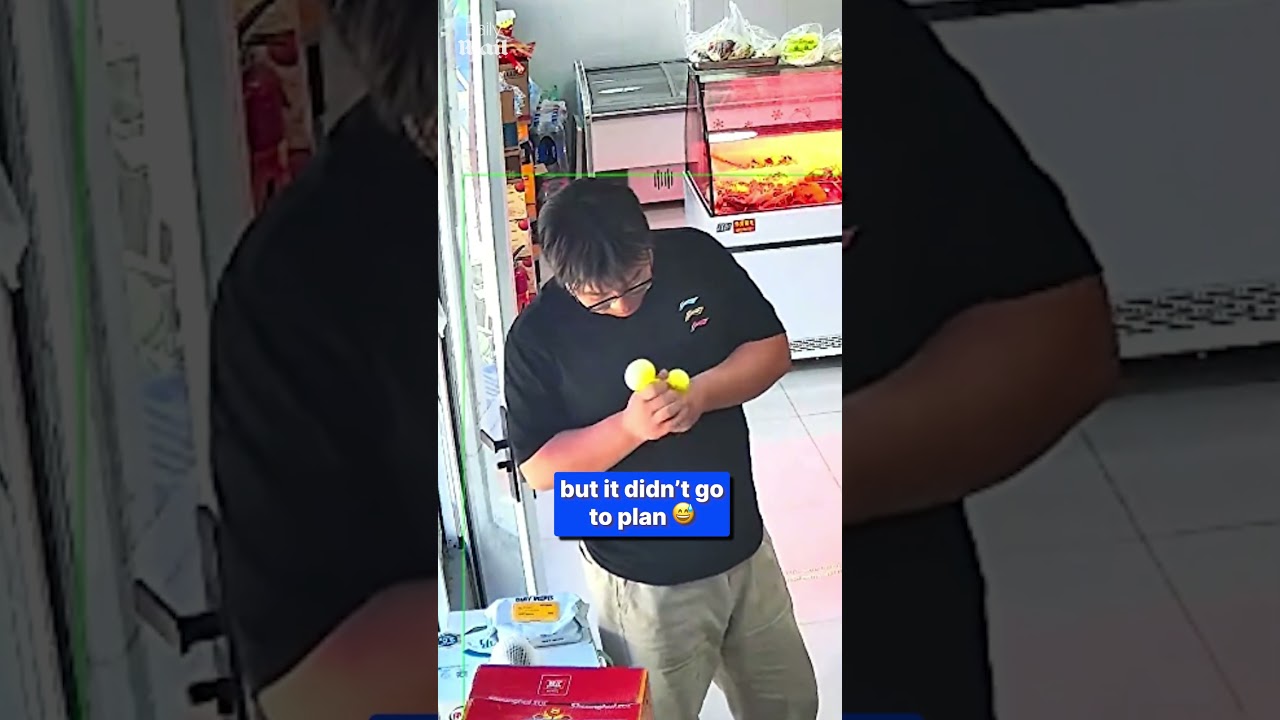 Hilarious moment stress toy explodes