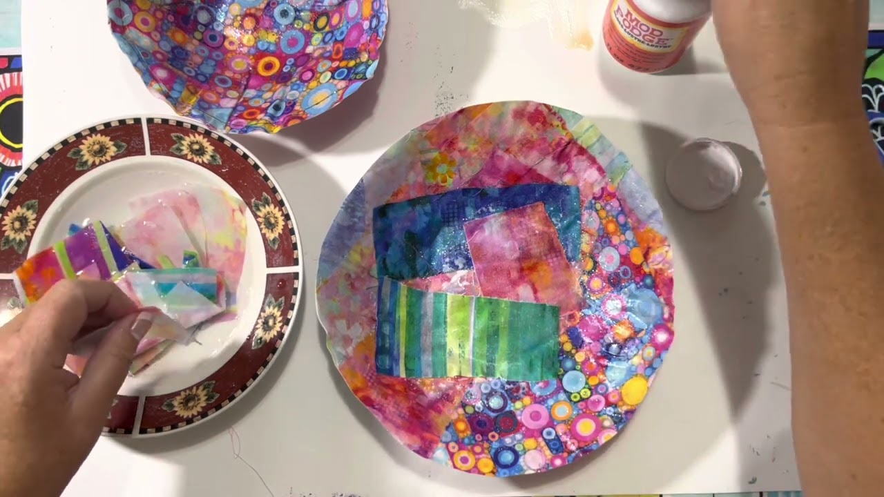 How to Make a Mod Podge Fabric Bowl