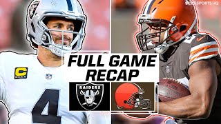 Raiders vs Browns: Derek Carr leads game-wining drive to down Browns | CBS Sports HQ