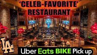 CELEBRITY-FAVORITE Restaurant Pickup for Uber Eats Bike Delivery in Hollywood LA (Los Angeles) Pt.17