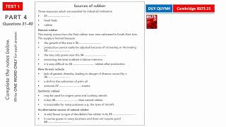 Cambridge IELTS 21 TEST 1 PART 4      #voduyquynh      #ilets21      #ielts21test1part4