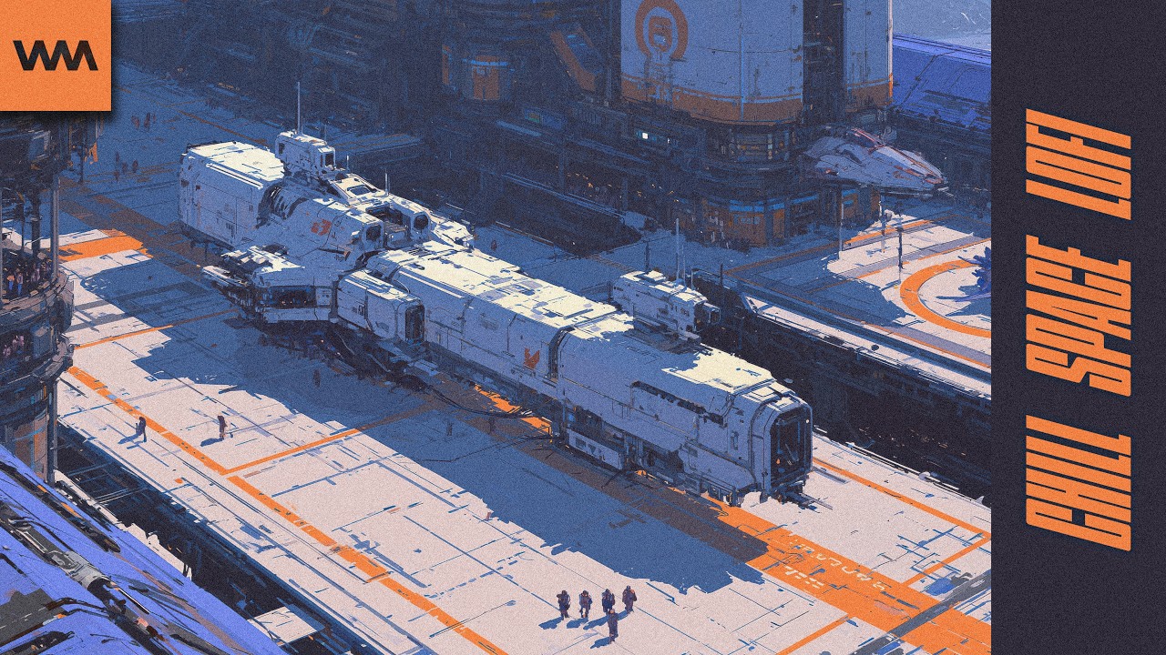 chill lofi and sci fi art