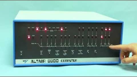 Altair 8800 - Video #1 - Front Panel Introduction