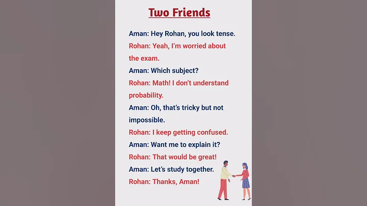 Dialogue Writing in English Between Two Friends #dialoguewriting #shorts