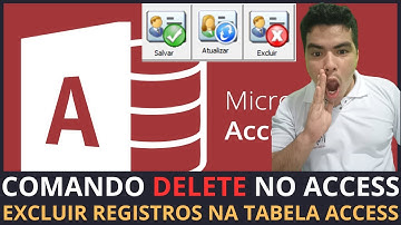 SISTEMA PARA LOJAS COM ACCESS, COMANDO DELETE NO ACCESS, EXCLUIR REGISTROS DA TABELA DO ACCESS VBA