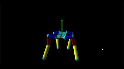 Visualization of a mammal-like quadruped robot