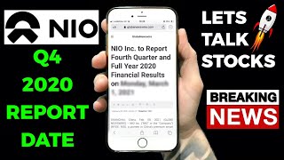 NIO Q4 2020 earnings report date announced! | Nio stock news
