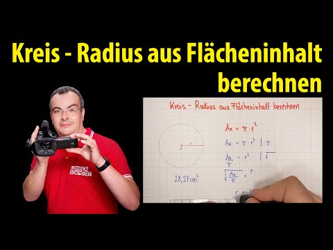 Video: Wie findet man den Radius eines Kreises im Quadrat?