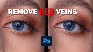 Remove RED Veins from Eyes in Photoshop