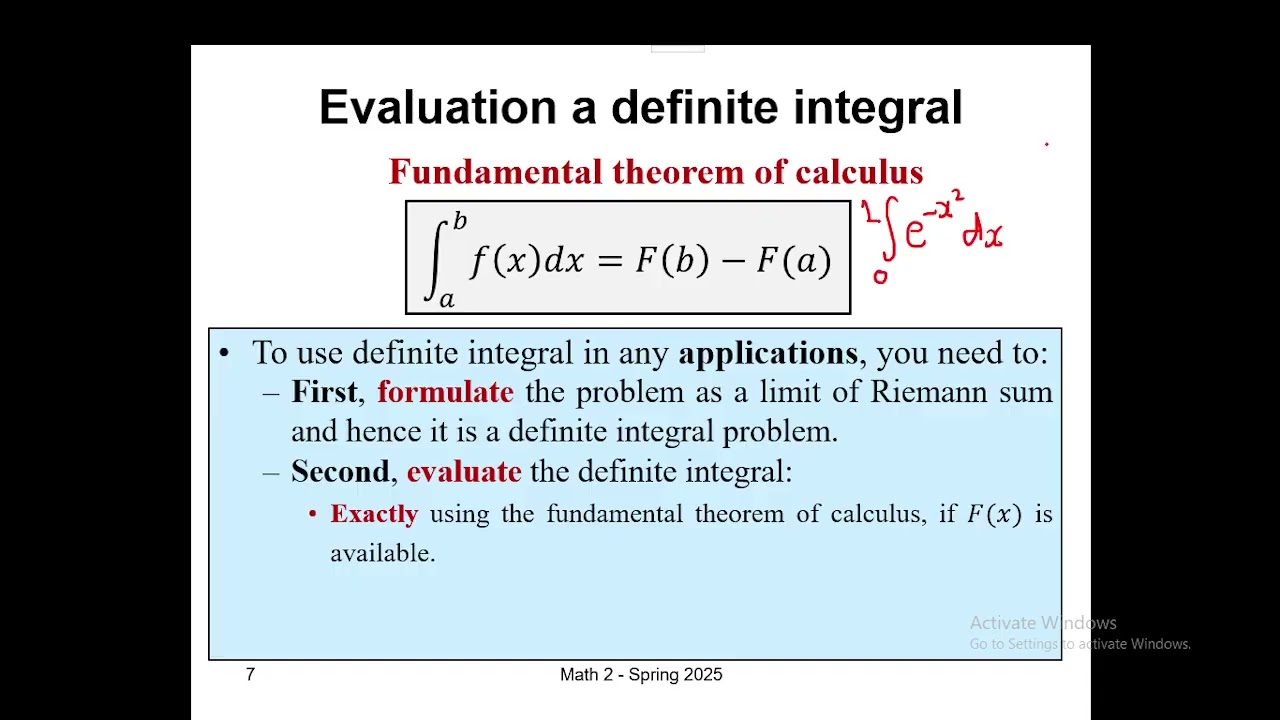 Math2 - Integration - Lec 6 - Applications I (Area, Average value, Orthogonality Volume) [New]