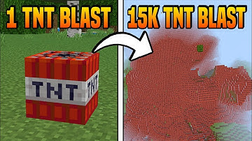 I Blast 15,000 Tnt Block Build-up Minecraft Hacks