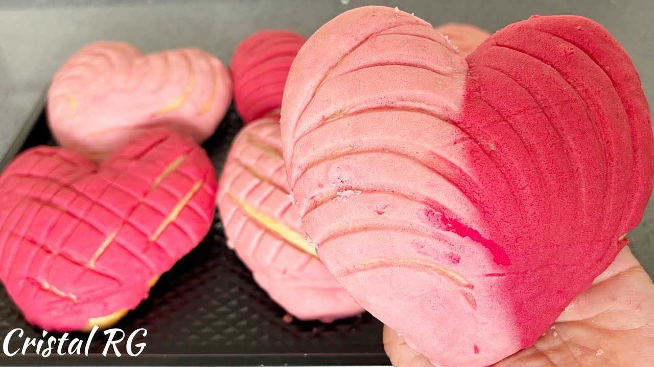 Postres para vender en San Valentín/ Deliciosa conchas de forma de corazón ♥️