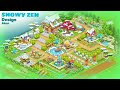 Snowy Zen farm design ideas in Hay Day #hayday 