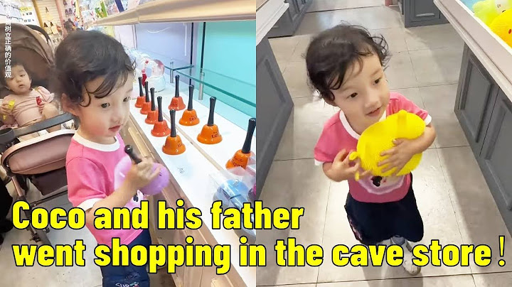 Coco and his father went shopping in the cave store, it was so interesting!