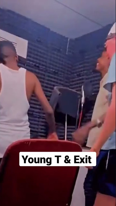 Young T & EXIT in studio recording music 😯👌