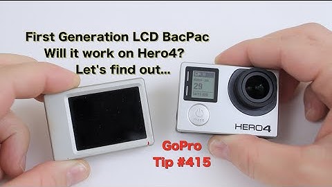 GoPro 1st Generation LCD BacPac working on Hero4? GoPro Tip #415 | MicBergsma