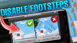 How to Disable/Enable Footsteps in pubgmobile 2.6 version | pubg me Footsteps mark ko disable kaese screenshot 3