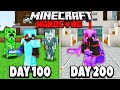 I Survived 200 Days In HARDCORE Minecraft... Here&#39;s What Happened