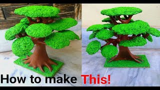 How to Make Bonsai Tree Very Easy at Home || Beautiful Bonsai Craft DIY || Tree model