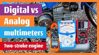 How to measure on a two-stroke engine moped Babetta 210 - analog meter Peaktech P3385 is applied