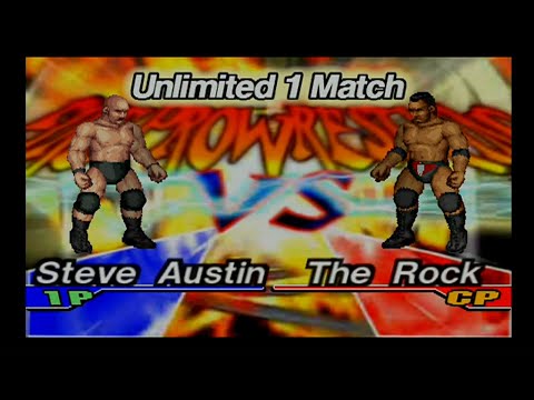 Stone Cold vs The Rock - Fire Pro Wrestling Returns (PS2)