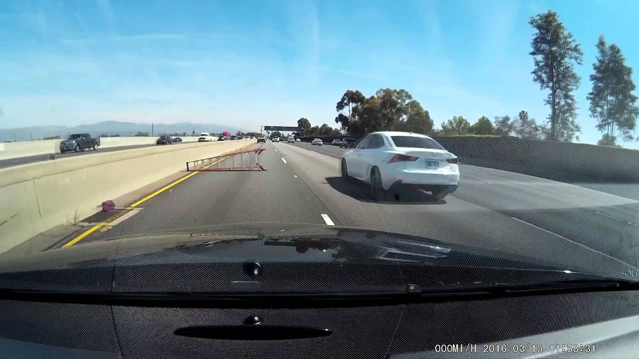 Ladder falls on the freeway from a truck YouTube