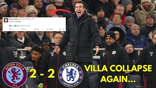 ASTON VILLA IN A THIRD EMBARRASSING COLLAPSE... (Villa 2 - 2 Chelsea Review)